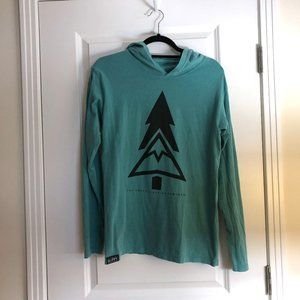 NWOT The Happy Clothing Company Green Tree Long Sleeve T-Shirt Hoodie